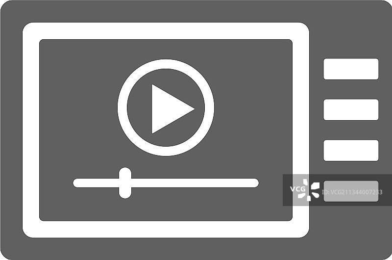 媒体推广视频灰色图形图标图片素材