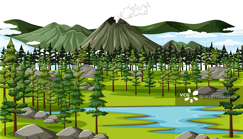 绿色自然景观背景图片素材