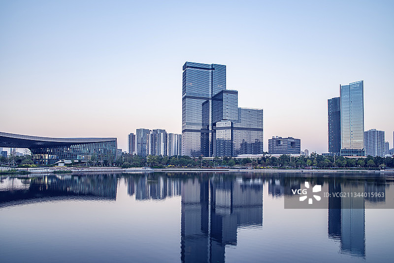 中国广州南沙自贸区城市建筑图片素材