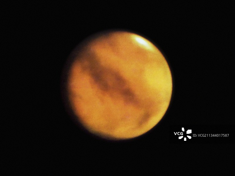 1950年代火星望远镜图像图片素材