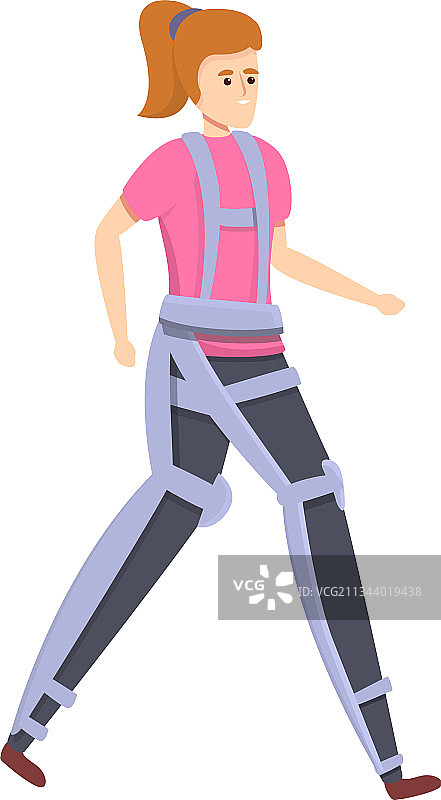 未来主义外骨骼图标卡通风格图片素材