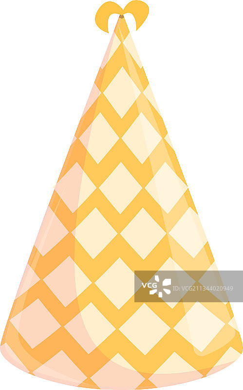 卡通图案派对帽图标图片素材