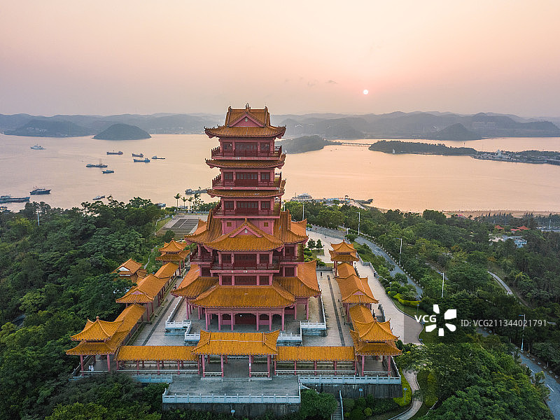 日落神仙山图片素材