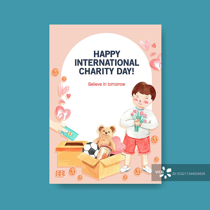 国际慈善日海报模板图片素材