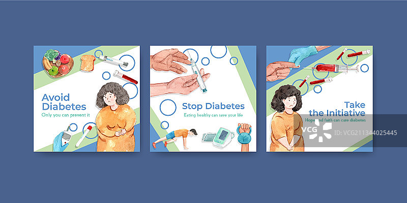 世界糖尿病日广告模板图片素材