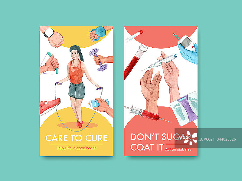 世界糖尿病日Instagram模板图片素材