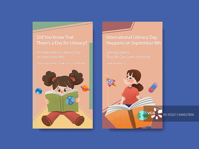 国际扫盲日Instagram模板图片素材