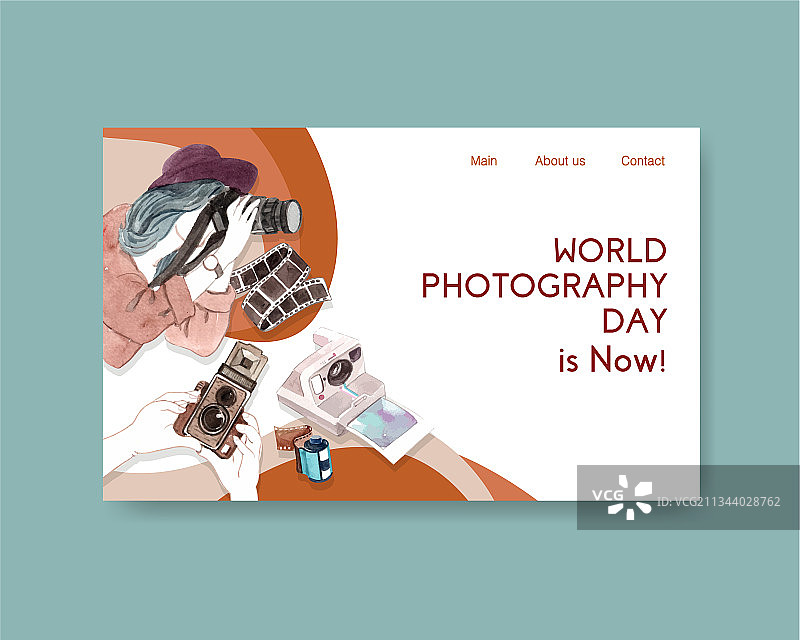 世界摄影网站模板设计图片素材