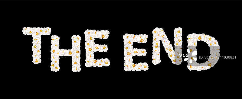 爆米花字母图片素材