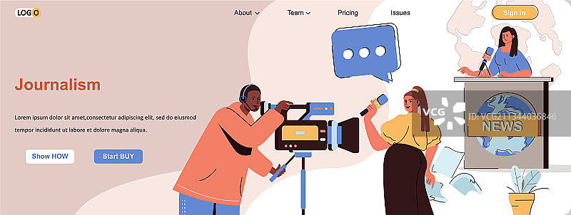 新闻网络概念电视节目新闻录制图片素材