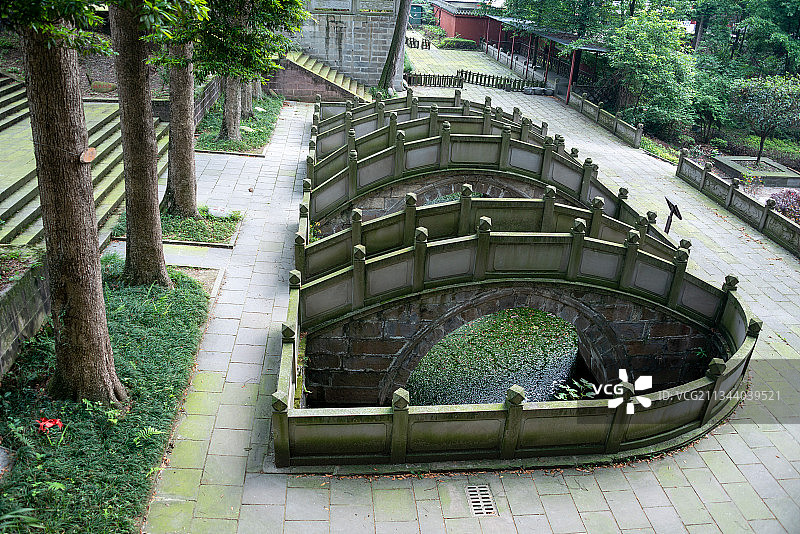 成都都江堰文庙泮池图片素材