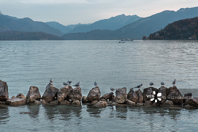 安纳西湖图片素材