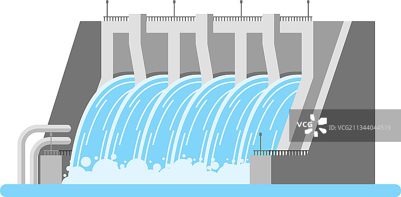 水电站大坝水电图标图片素材