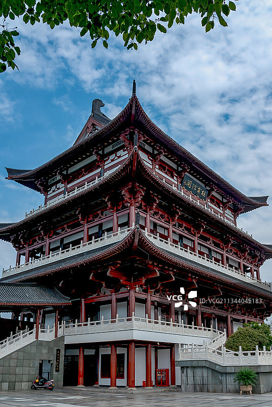 湖南长沙地标－杜甫江阁风光图片素材