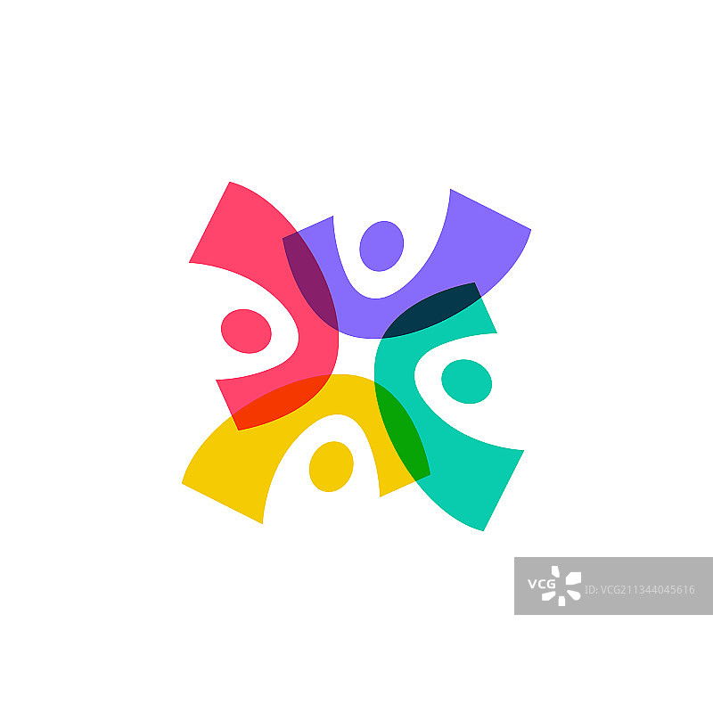 人们检查家庭群组社区团队合作图片素材