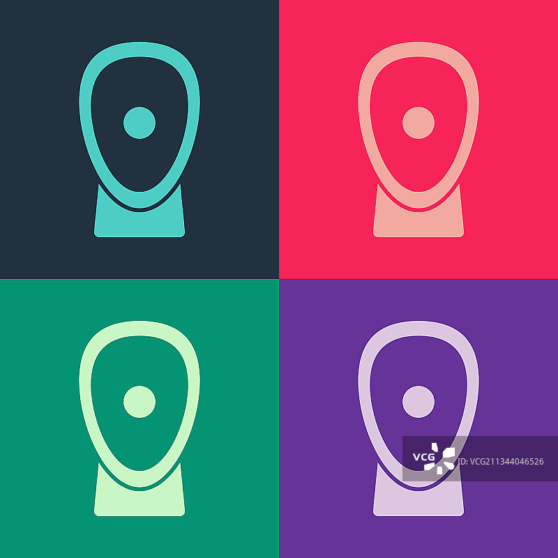 波普艺术风格的拳击训练手套图标图片素材