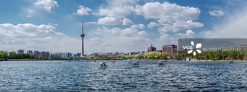 玉渊潭公园的春天图片素材