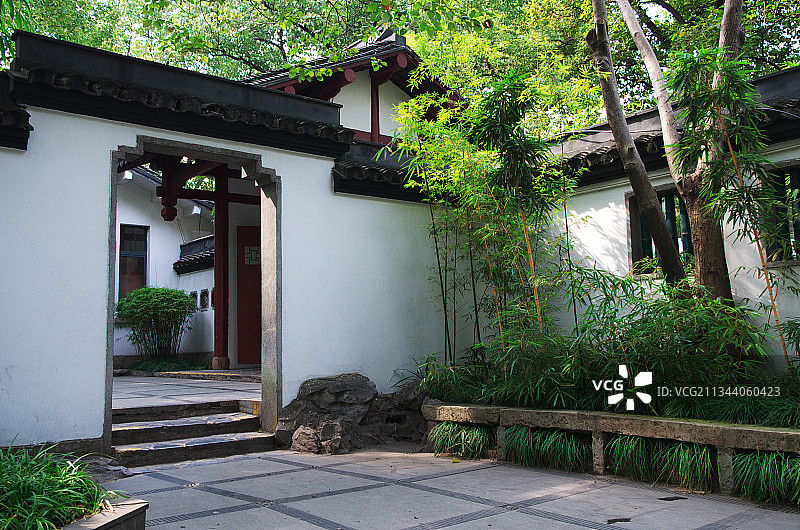 上海东安公园一角图片素材