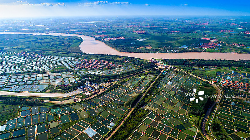 俯瞰黄河图片素材