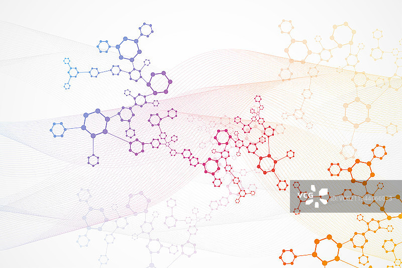科学网络模式连接线和点图片素材