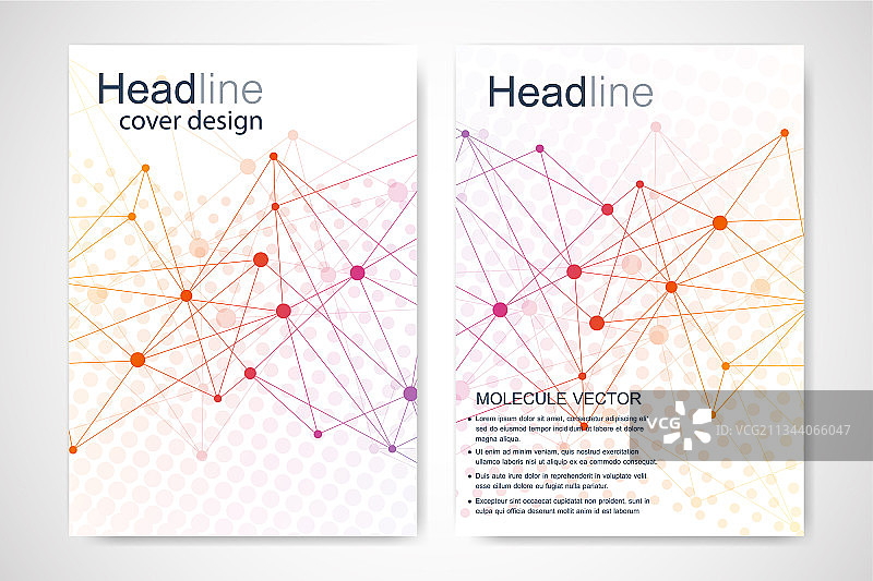 科学的宣传册设计模板传单图片素材