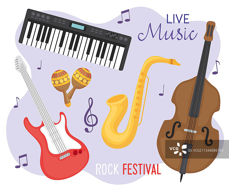 摇滚音乐节海报图片素材