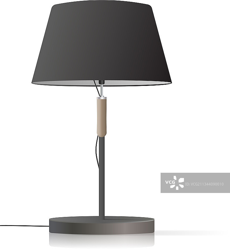 黑色装饰台灯原创模型图片素材