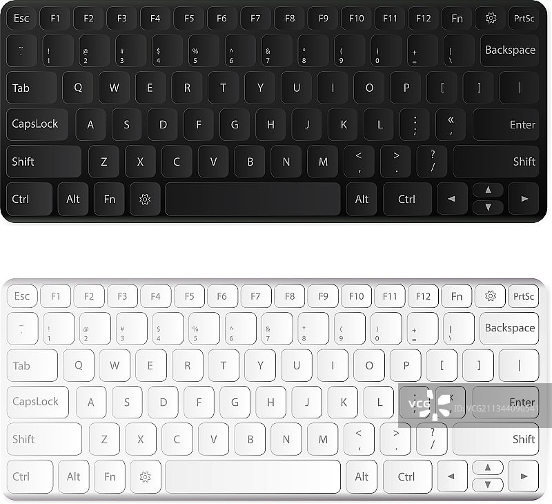 现代键盘黑白图案图片素材