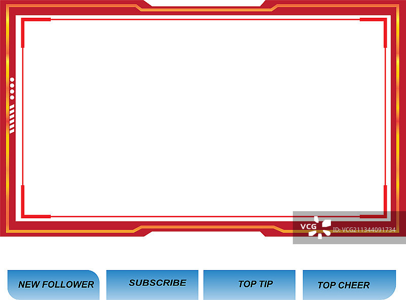 Twitch直播叠加素材图片素材