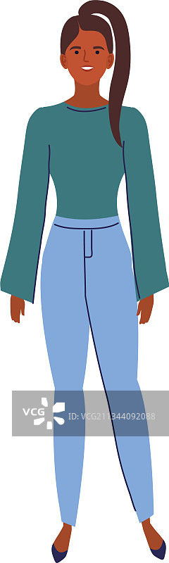 站立的非洲裔女性图片素材