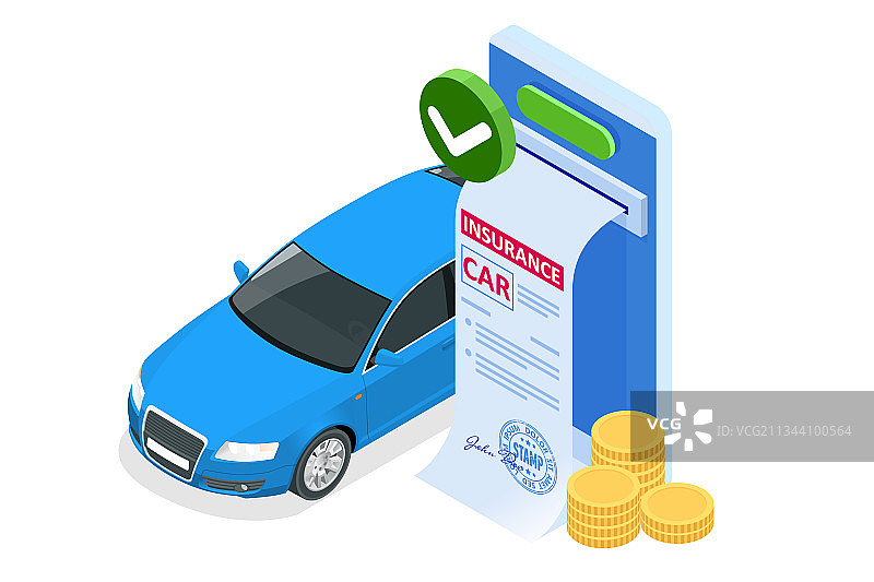 汽车保险等距服务图片素材