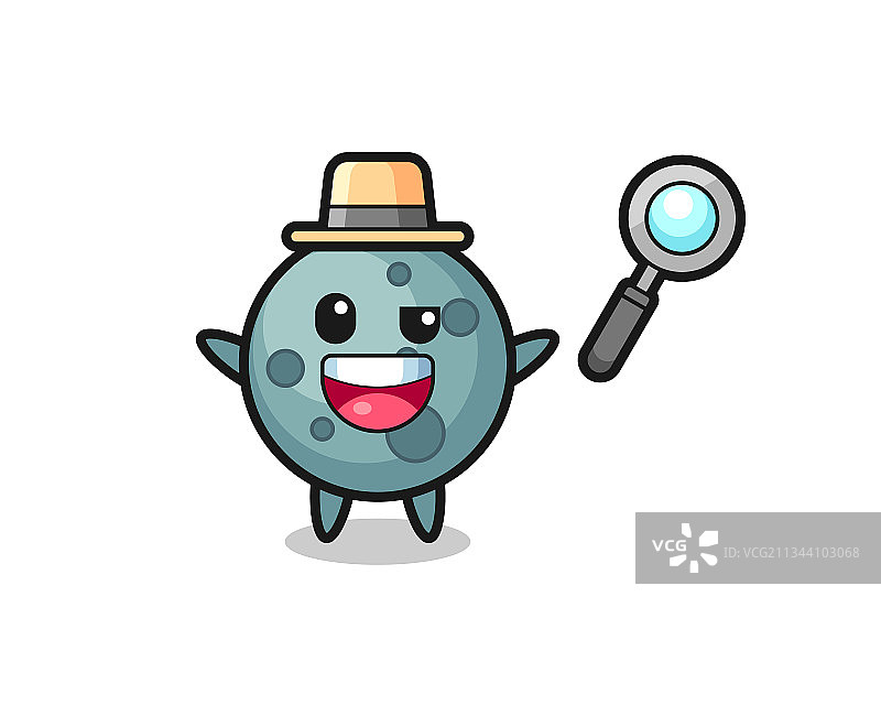 小行星吉祥物侦探图片素材