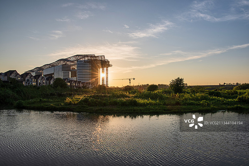 G60科创走廊日出图片素材