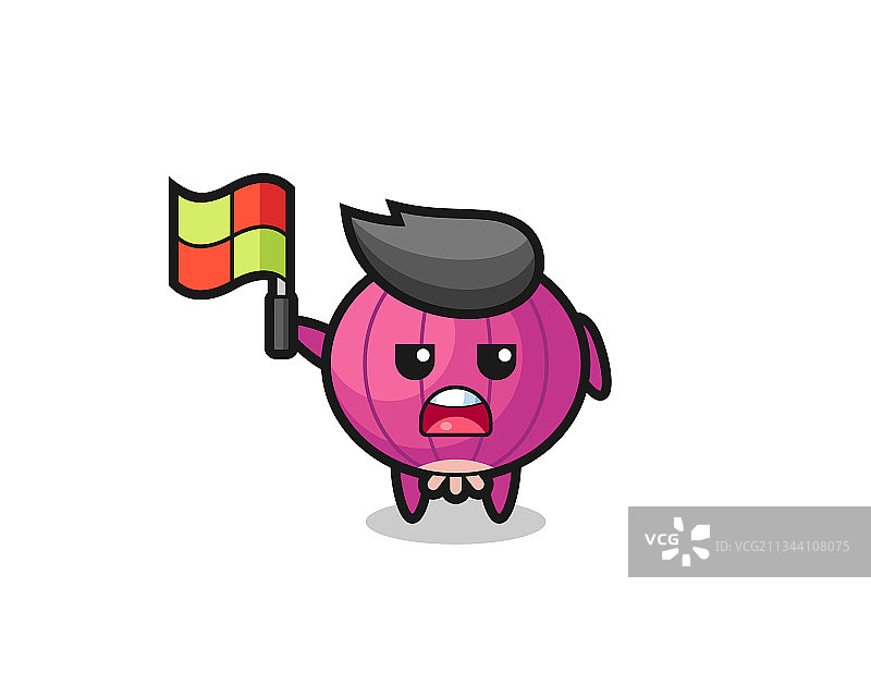 洋葱角色当线审举旗图片素材