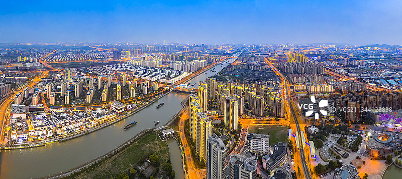 苏州京杭大运河(苏州段）图片素材