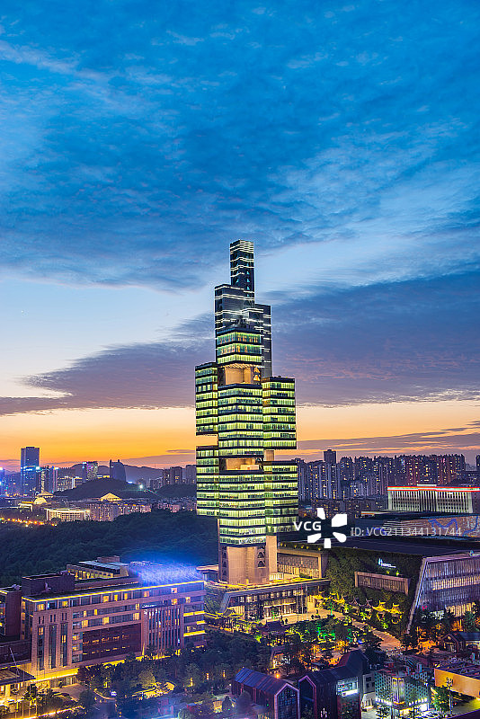 贵阳观山湖区城市夜景图片素材