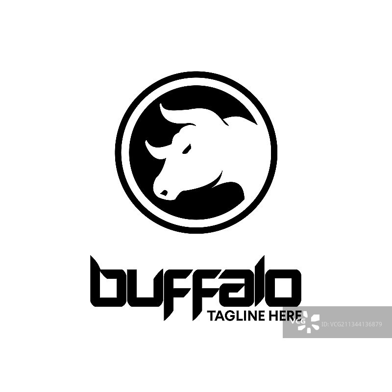 水牛头标志图片素材