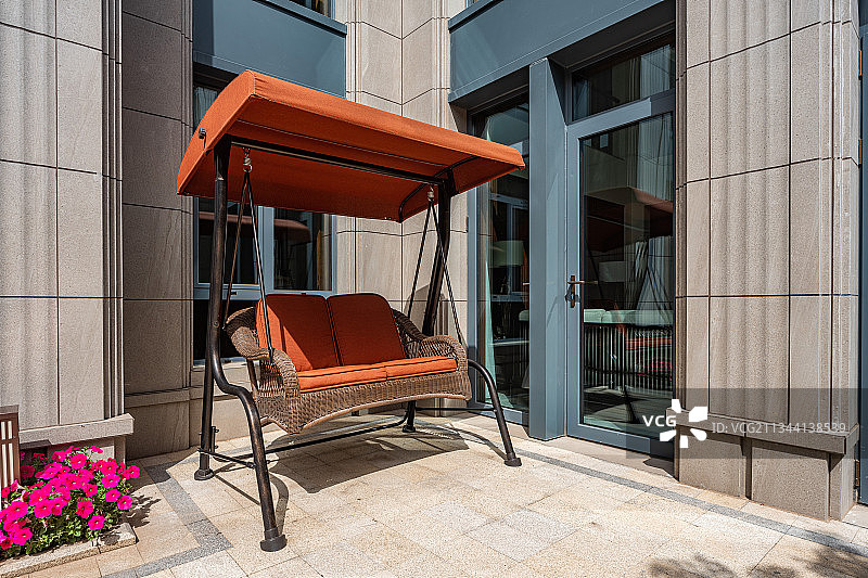 地产，豪宅，中式庭院，景观设计，椅子图片素材