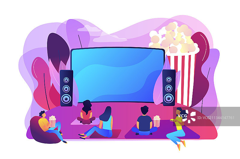 露天电影院概念图片素材