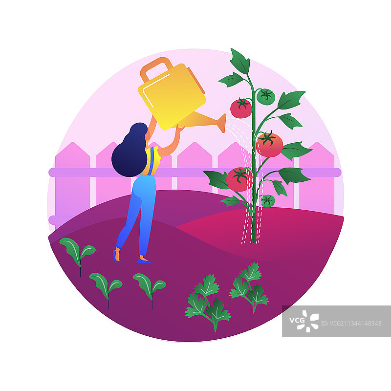 蔬菜种植抽象概念图片素材