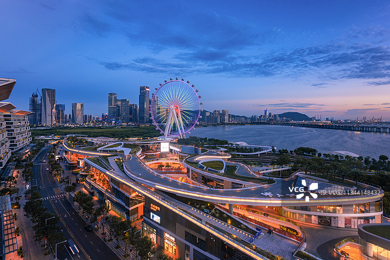 深圳前海摩天轮图片素材