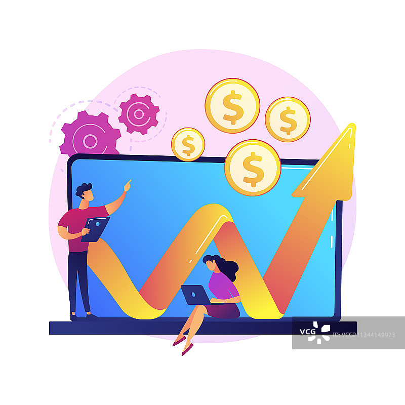 投资基金抽象概念图片素材