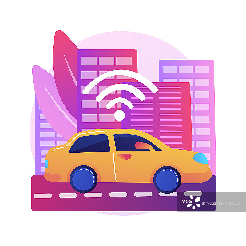 自动驾驶抽象概念图片素材