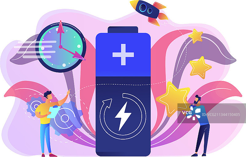 快速充电技术概念图片素材
