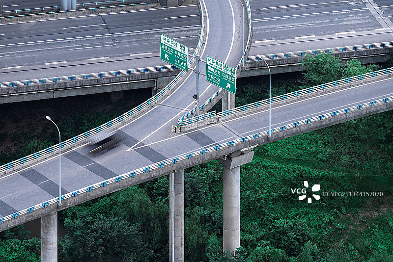 重庆盘龙立交桥局部图片素材