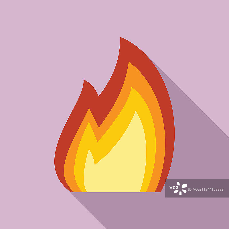 火焰图标扁平风格图片素材