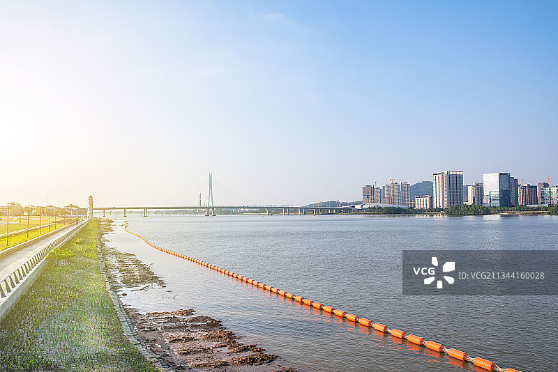 广州南沙明珠湾灵山岛尖海滨风光图片素材