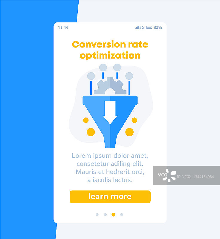 转化率优化销售漏斗banner图片素材