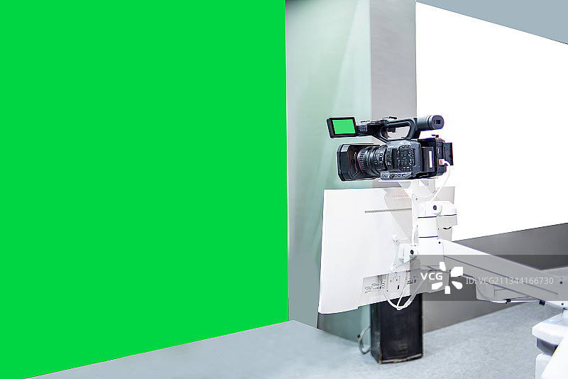4K高清绿幕直播棚图片素材