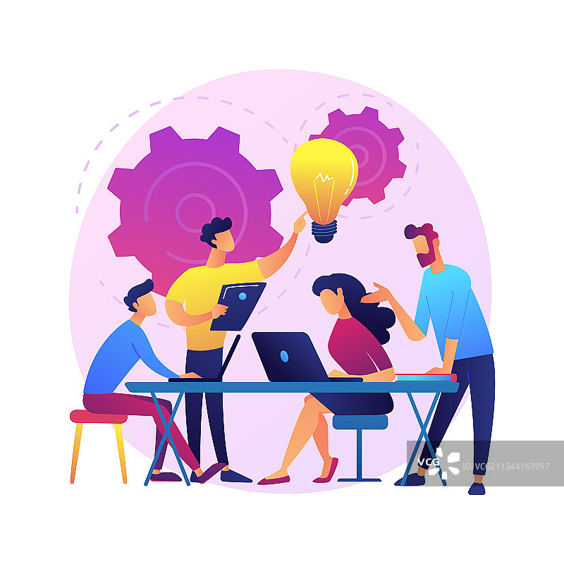 企业会议概念抽象隐喻图片素材